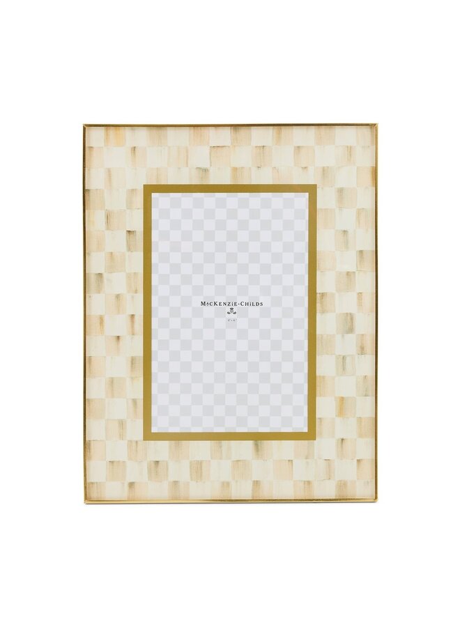 Mocha Check 4" x 6" Glass Frame