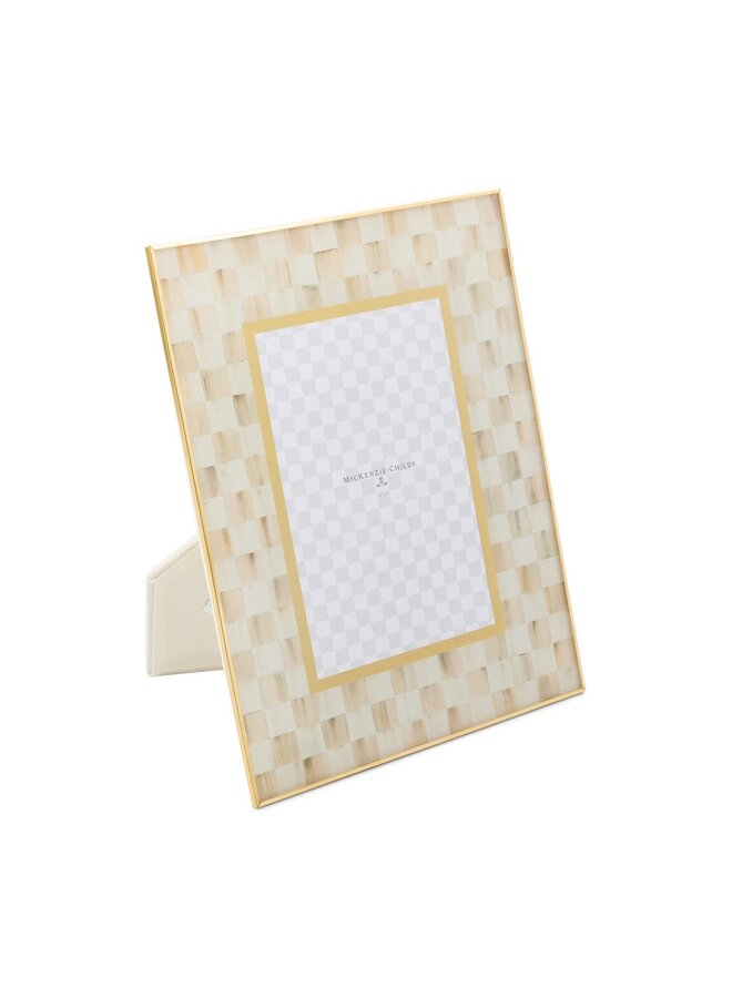 Mocha Check 4" x 6" Glass Frame