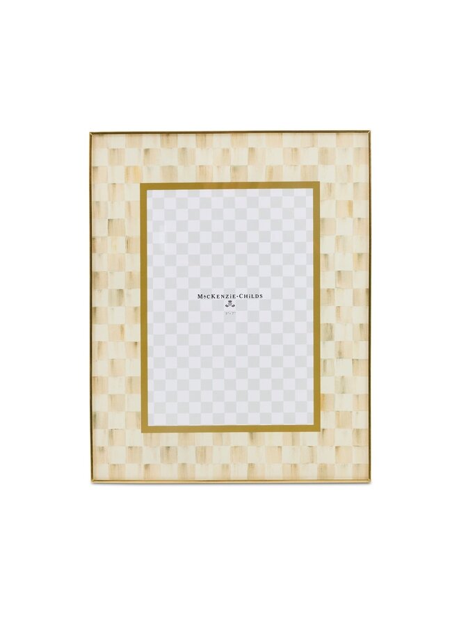 Mocha Check 5" x 7" Glass Frame