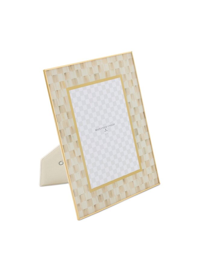 Mocha Check 5" x 7" Glass Frame