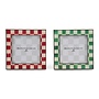 Cherry & Emerald Check Silver Plated Frames, Set of 2