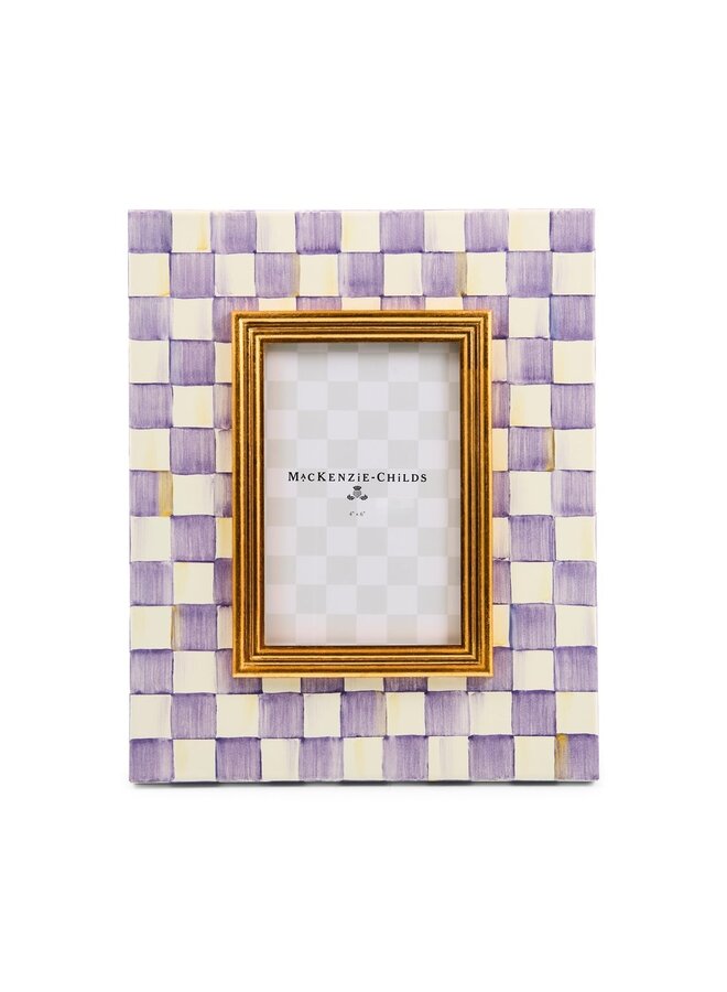 Violet Check 4" x 6" Frame