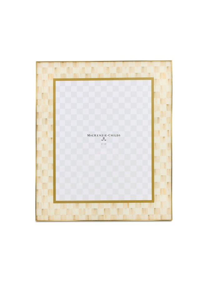 Mocha Check 8" x 10" Glass Frame