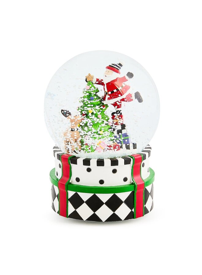Santa & Rudolph Snow Globe
