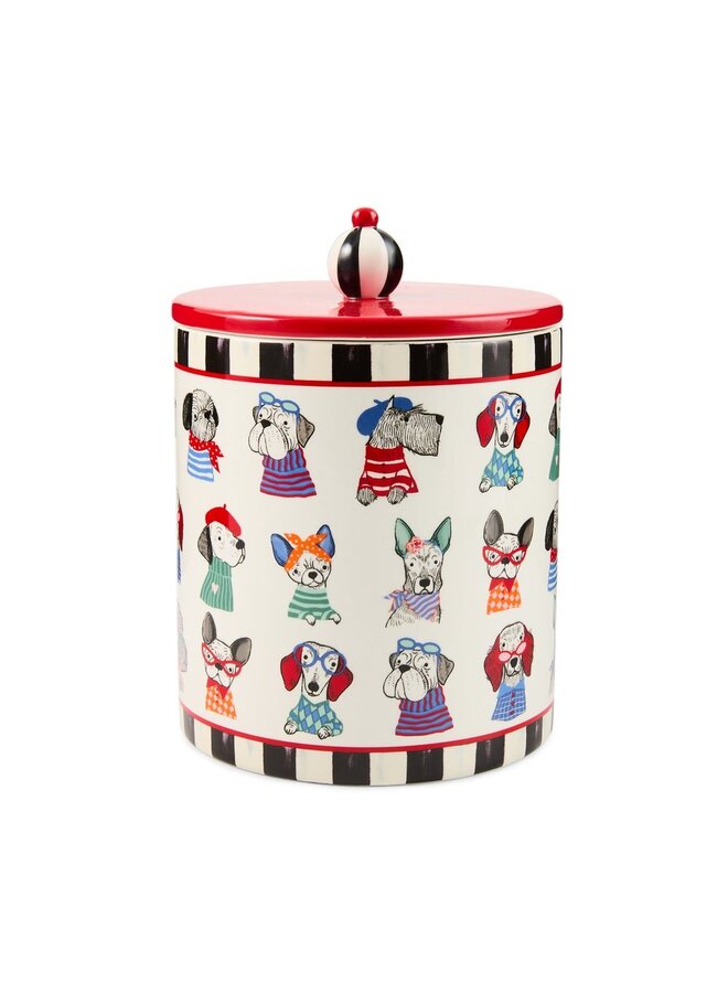 Courtly Check Pet Treat Jar