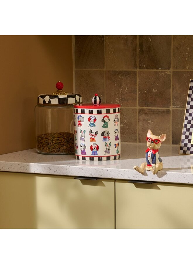 Courtly Check Pet Treat Jar