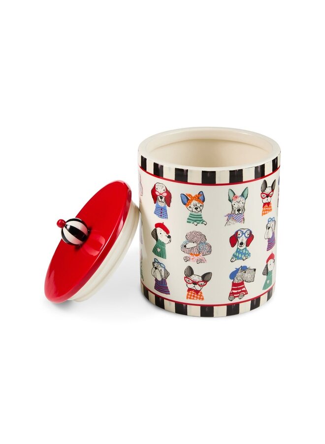 Courtly Check Pet Treat Jar