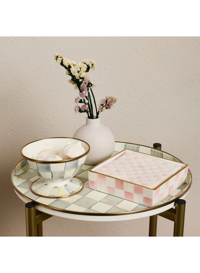 Rosy Check Cocktail Napkin Holder