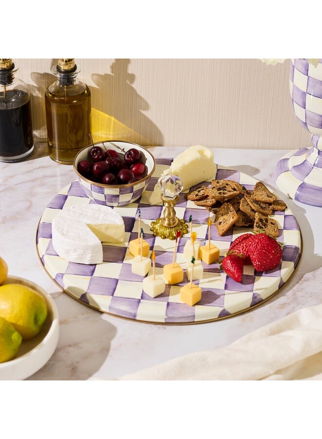 Violet Check Cheese Course