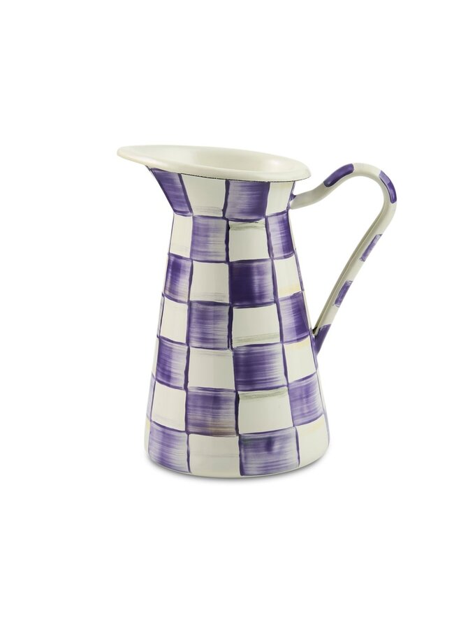 Violet Check Medium Practical Pitcher