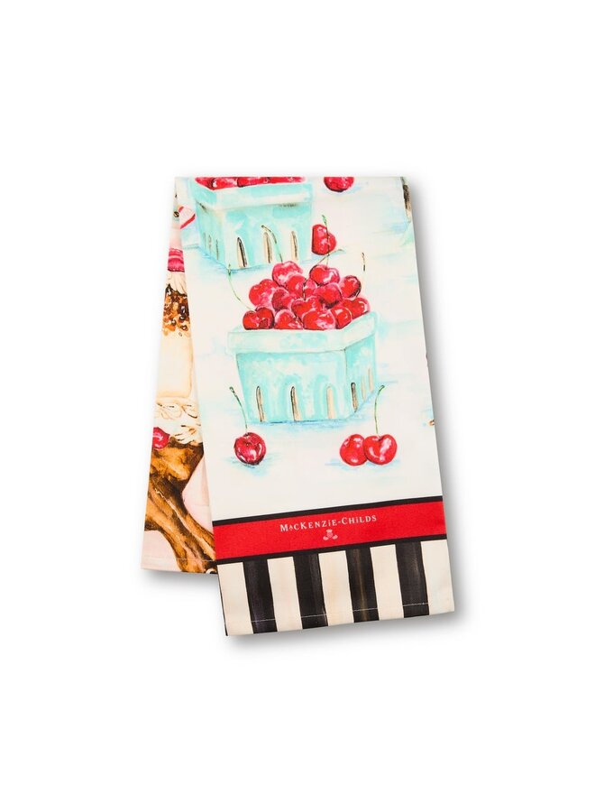 Cherry Bake Shop Printed Dish Towel