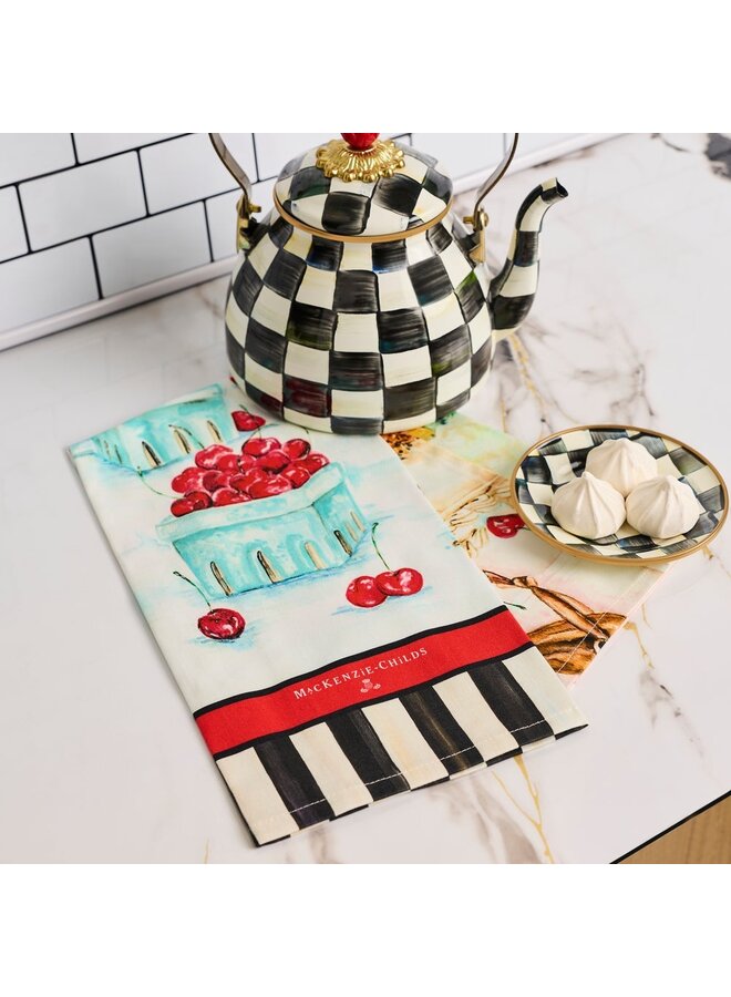 Cherry Bake Shop Printed Dish Towel