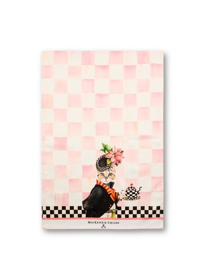 Miss Kitty Printed Dish Towel
