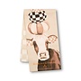 Mocha Cow Printed Dish Towel