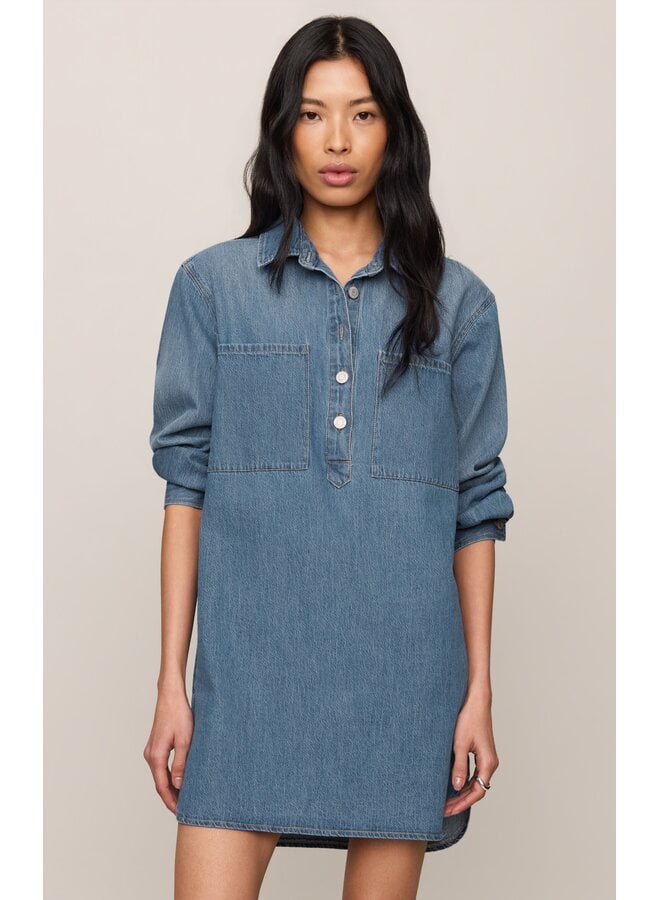 Lucie Denim Shirt Dress - Dreamstate