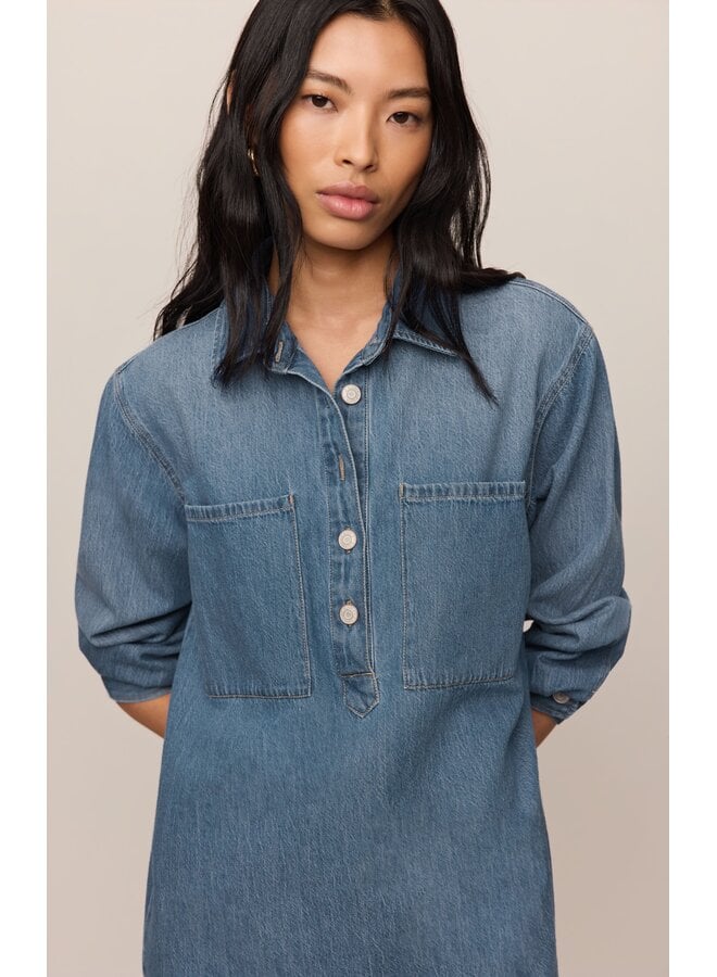 Lucie Denim Shirt Dress - Dreamstate