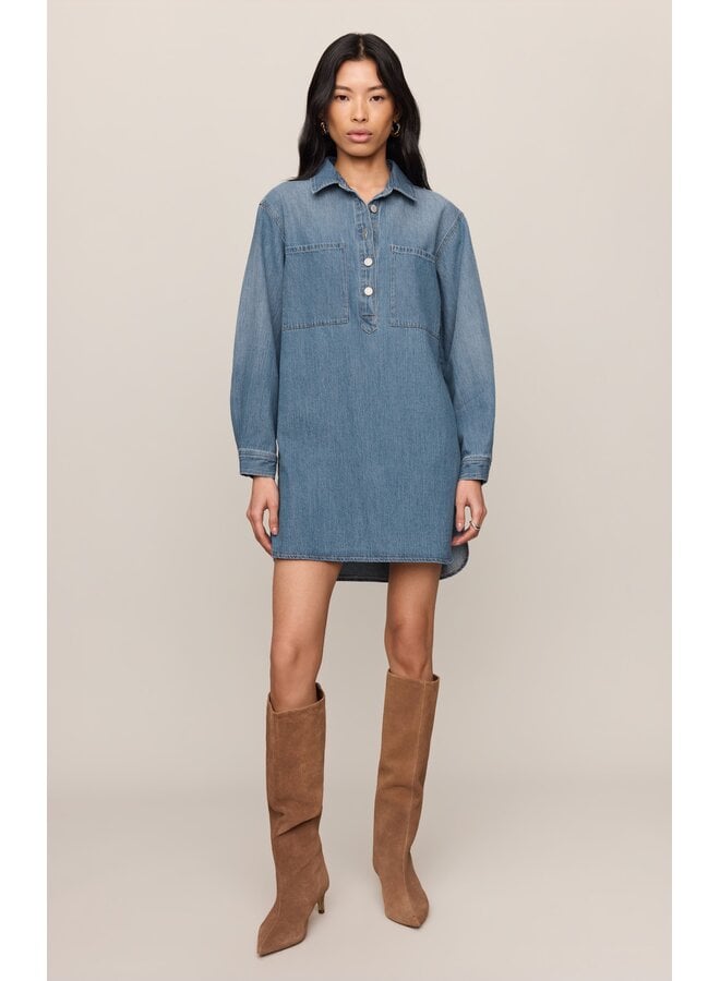 Lucie Denim Shirt Dress - Dreamstate