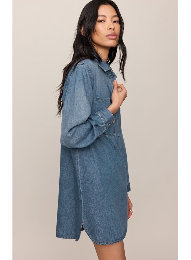 Lucie Denim Shirt Dress - Dreamstate