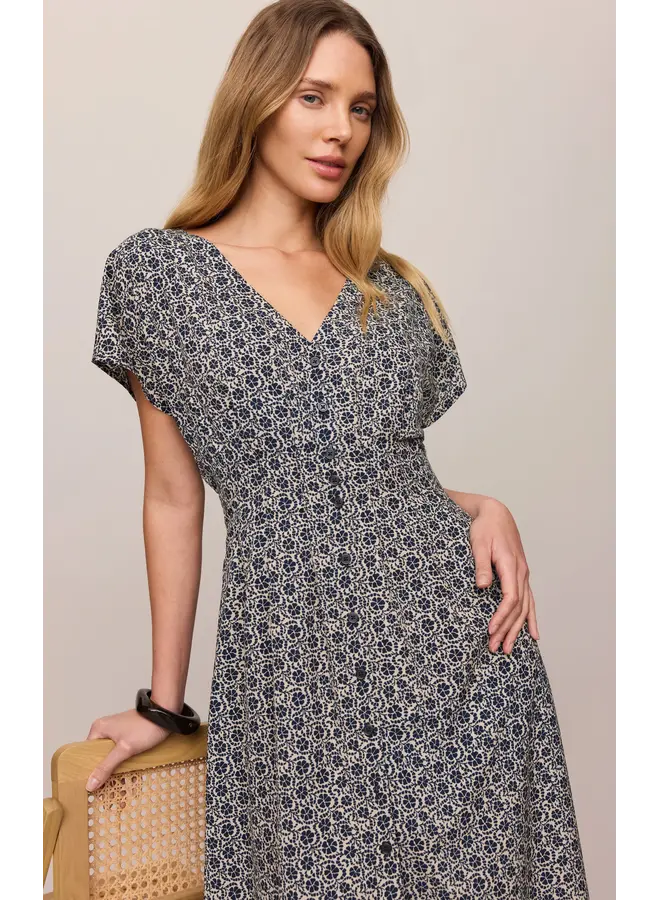 Sanna Iris Floral Midi Dress