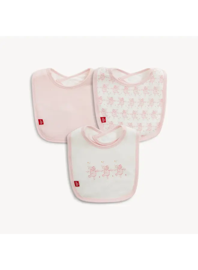 TRUNKETTES PINK MODAL BIB 3-PACK