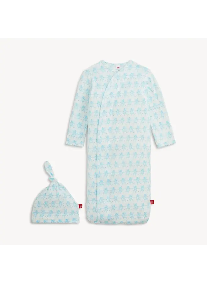 TRUNKETTES BLUE MODAL GOWN + HAT SET