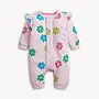 PINK FLORAL FRENCH TERRY GIRLS ROMPER