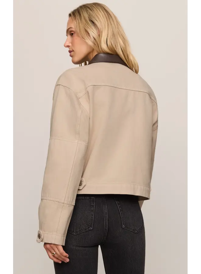 Rey Cropped Chore Jacket - Soapstone