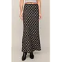 Europa Plaid Skirt - Ash Black