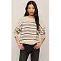 Cirrus Stripe Sweater - Chalk