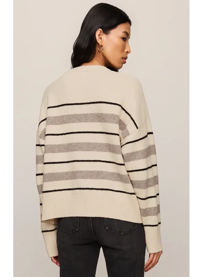 Cirrus Stripe Sweater - Chalk