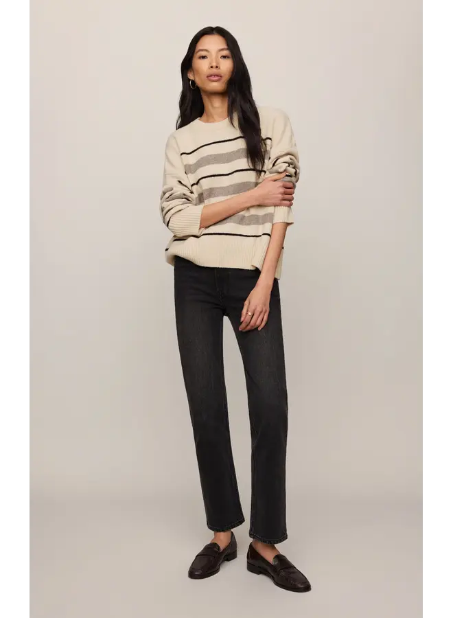 Cirrus Stripe Sweater - Chalk