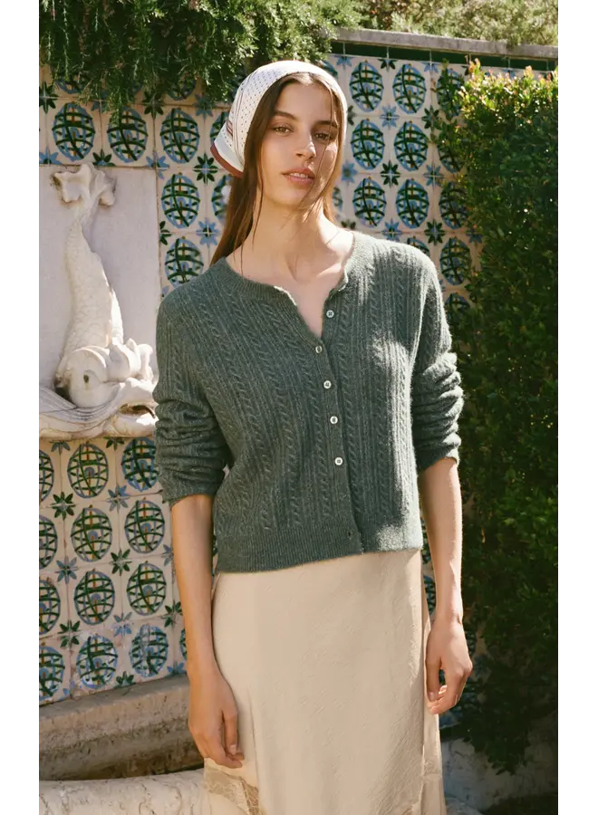 Medina Pointelle Cardigan -