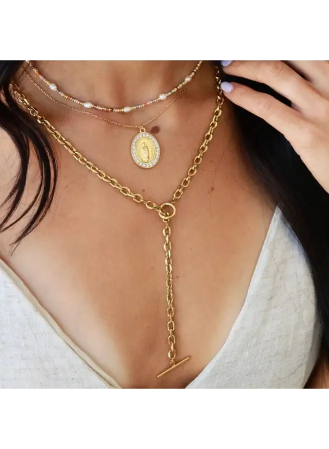 St. Christopher Coin Necklace