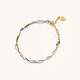 Mixed Metal Herringbone Bracelet