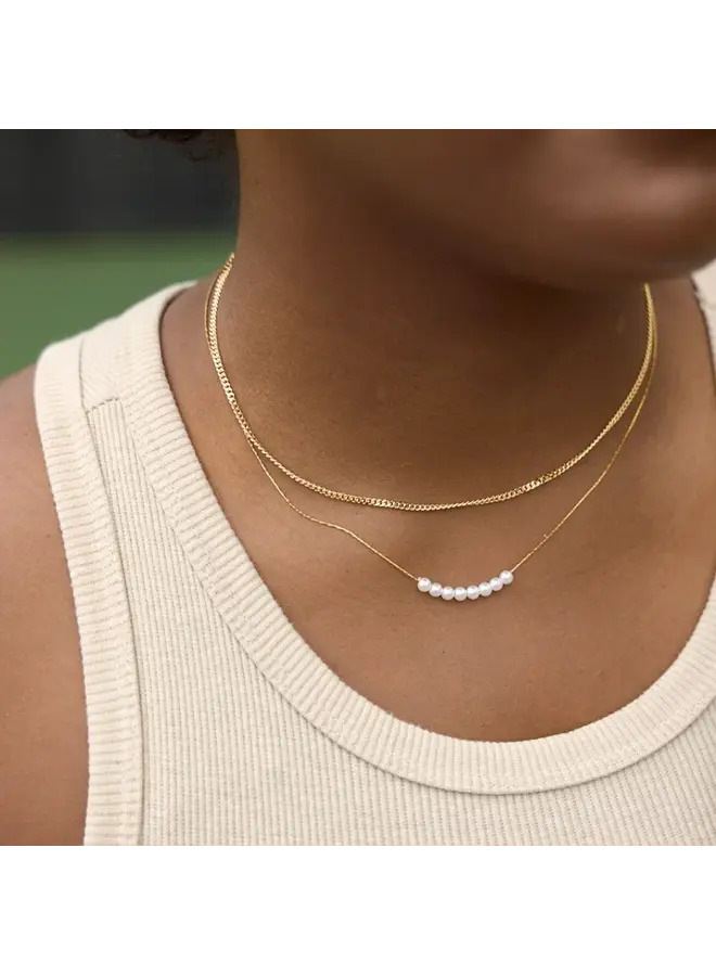 Nina Dainty Pearl Necklace