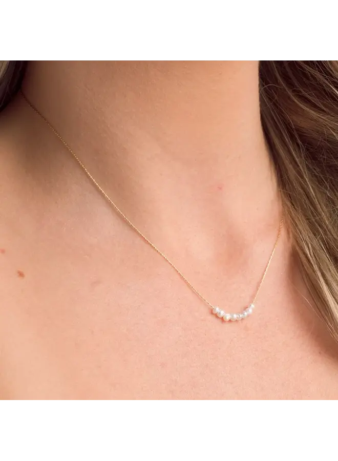 Nina Dainty Pearl Necklace