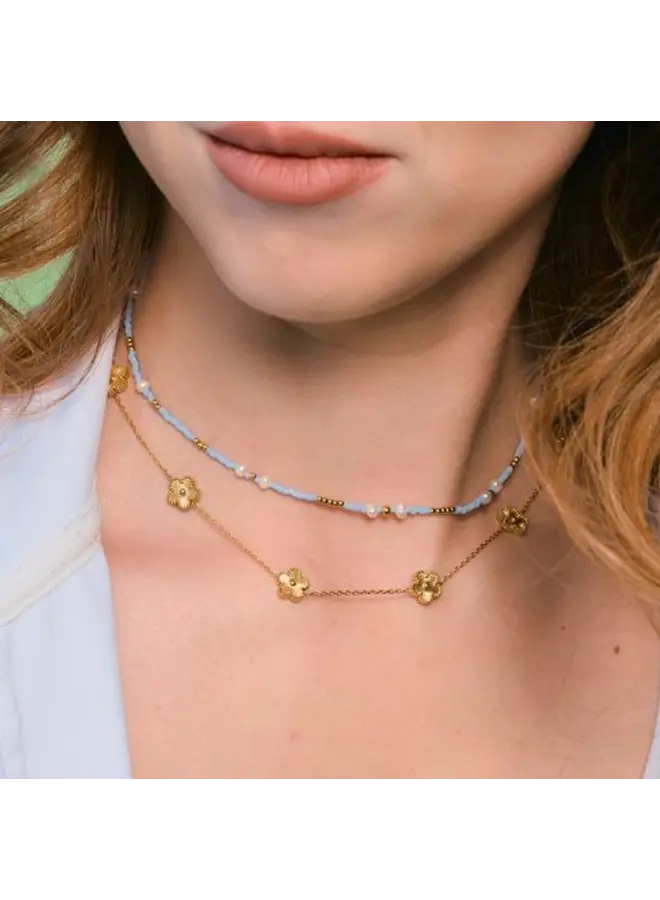 Mini Gold Flora Necklace