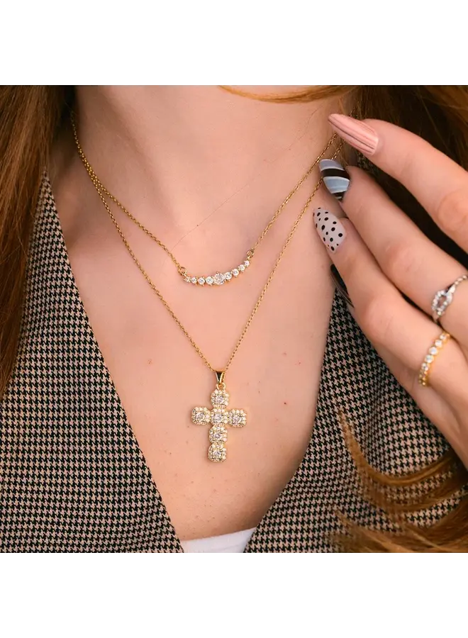 Tully Crystal Bar Necklace