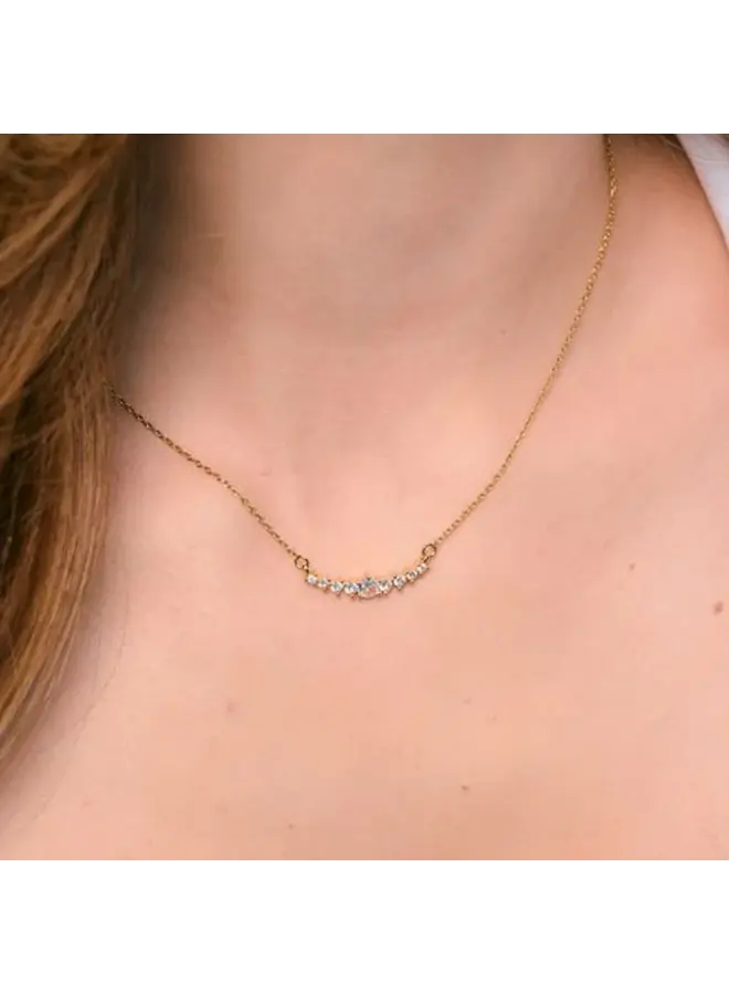 Tully Crystal Bar Necklace