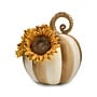 Mocha Stripe Sunflower Pumpkin