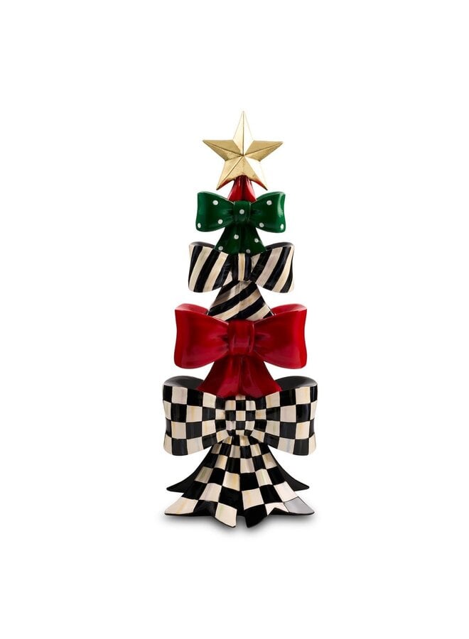 Holiday Stacked Bow Tree