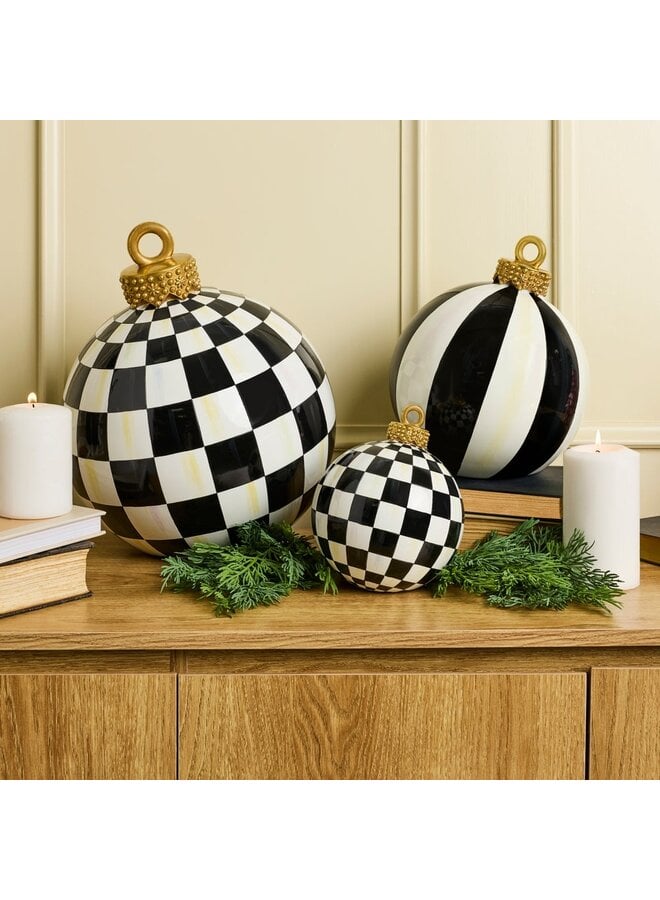 Courtly Stripe Medium Tabletop Ornament