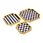 Courtly Stackable Trinket Trays, Set of 3