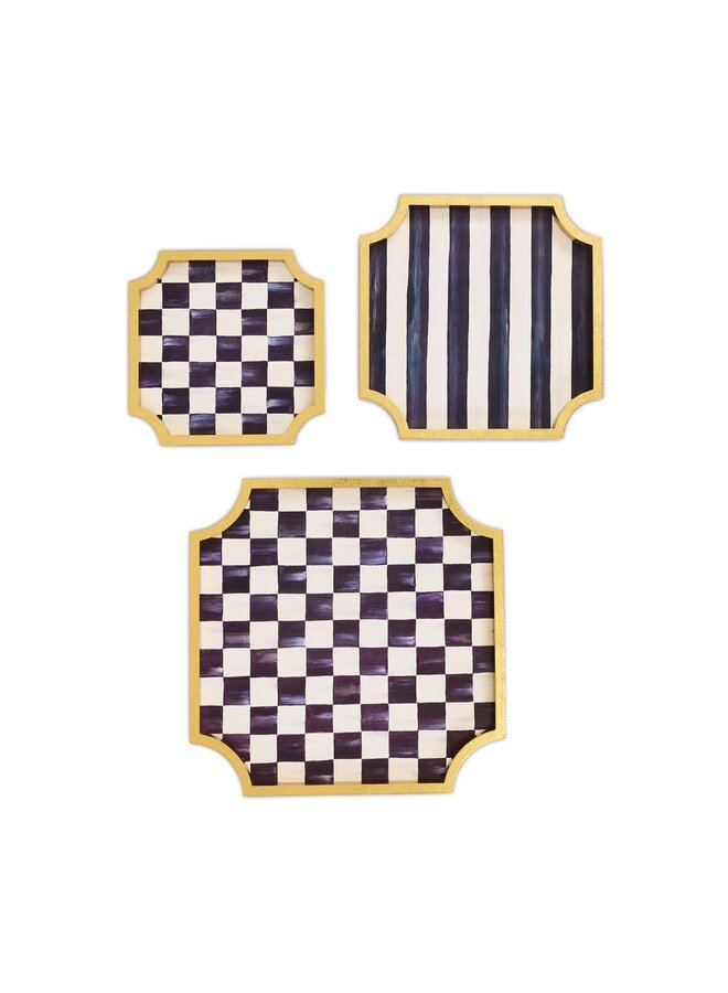 Courtly Stackable Trinket Trays, Set of 3