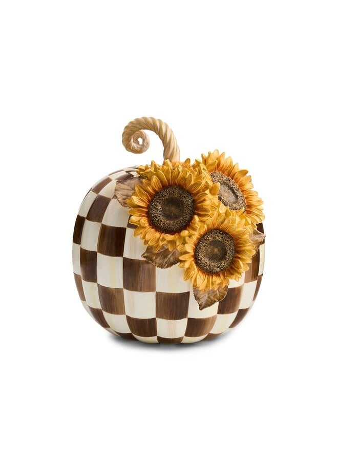 Chocolate Check Sunflower Pumpkin