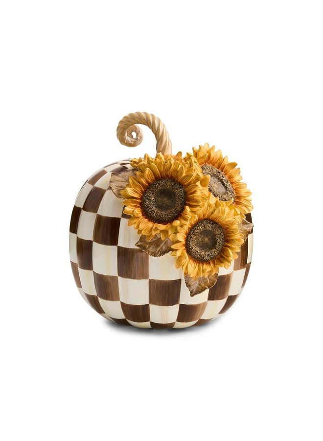 Chocolate Check Sunflower Pumpkin