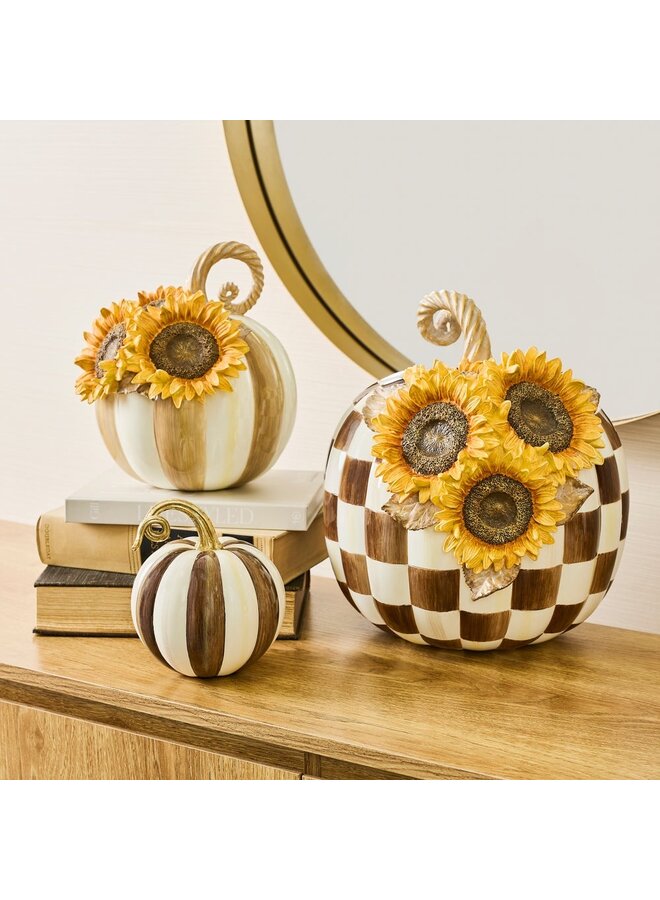 Chocolate Check Sunflower Pumpkin