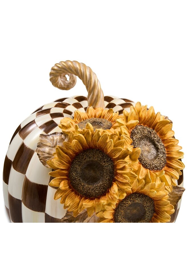 Chocolate Check Sunflower Pumpkin