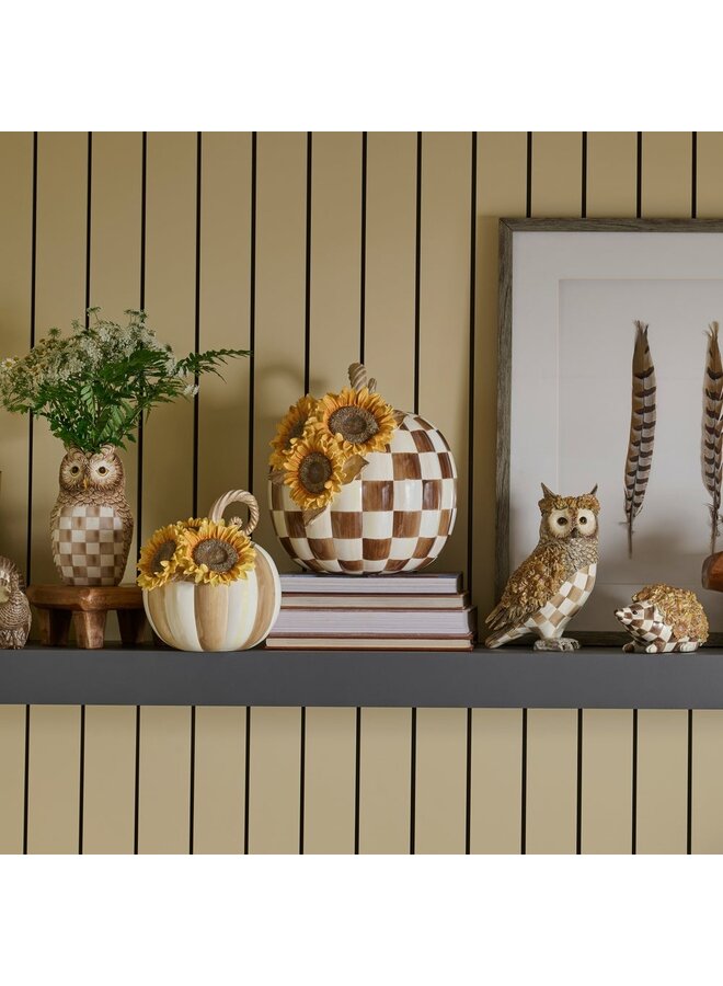 Chocolate Check Sunflower Pumpkin