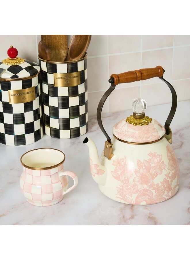 Rosy English Garden 2 Quart Tea Kettle